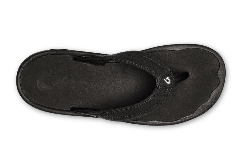 OLUKAI Ohana Women's Beach Sandals, Water Resistant Flip Flops, Arch Support & Comfort Fit, Lightweight & Durable, Enhanced Grip & Traction, Black/Black, 11 - Image 2
